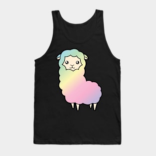 Rainbow llama Tank Top